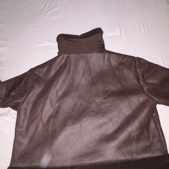 ARULA Brown Leather Jacket - Picture 3 of 3